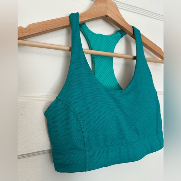 Outdoor Voices Doing Things Bra in Peacock/Lagoon - Picture 7 of 17